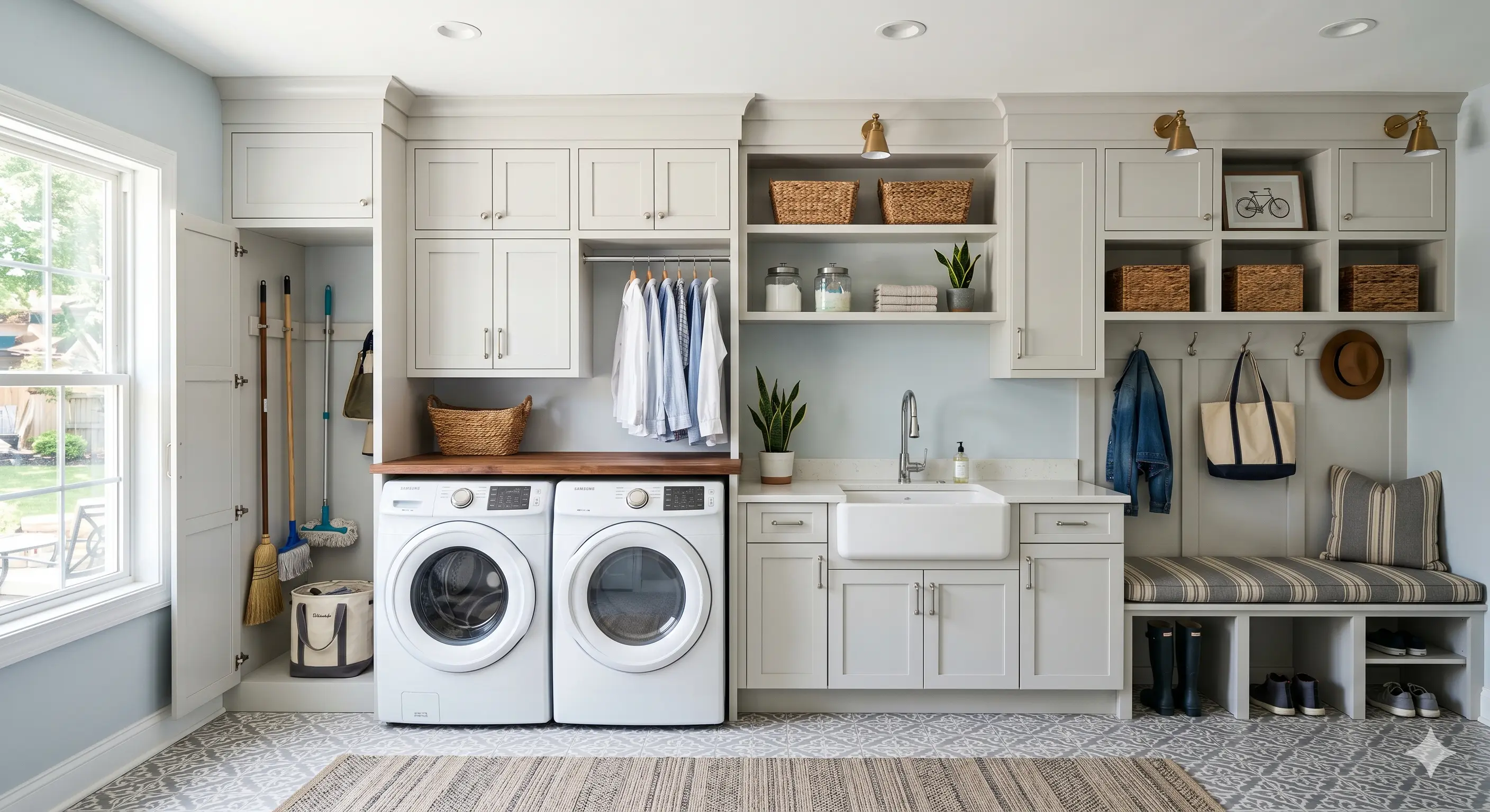 Built-in cabinetry and finish detail for a Lewisville interior