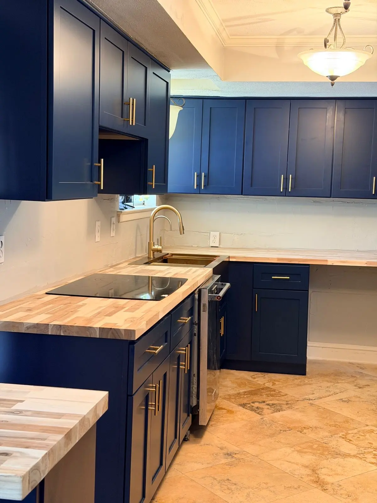 Detail of custom cabinet doors and finish options for Dallas kitchens